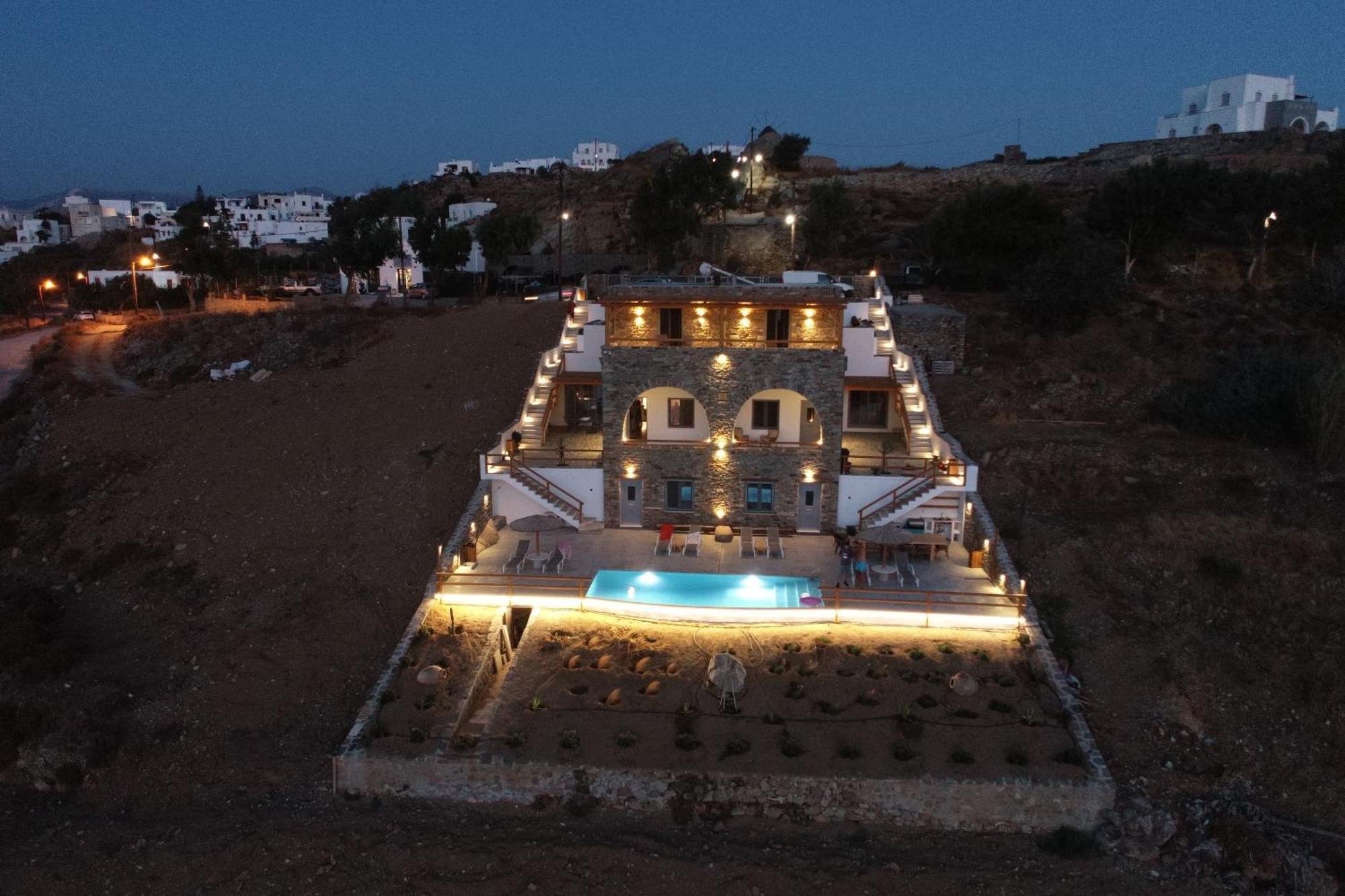Villa Papa Glinado Naxos Екстериор снимка
