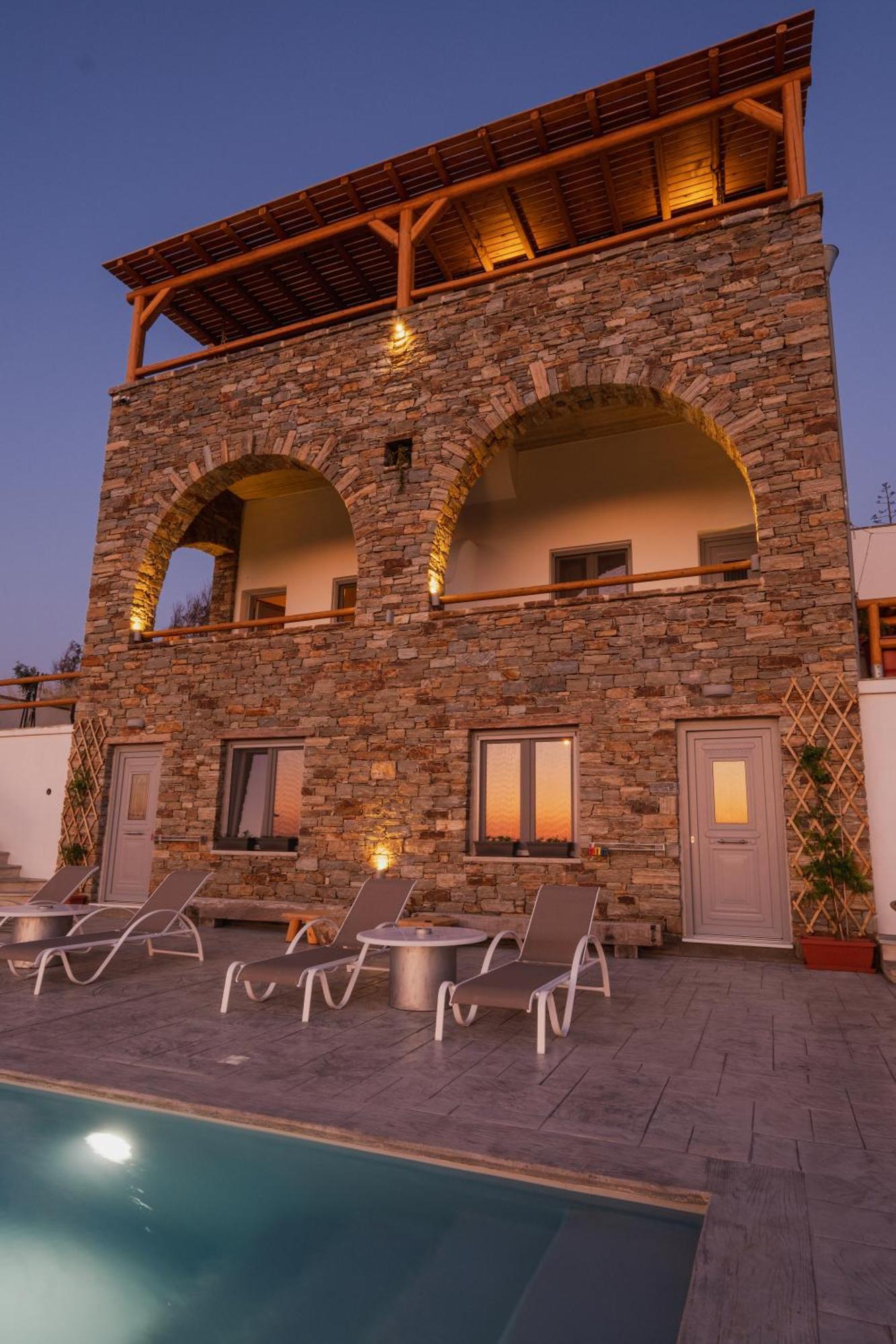 Villa Papa Glinado Naxos Екстериор снимка