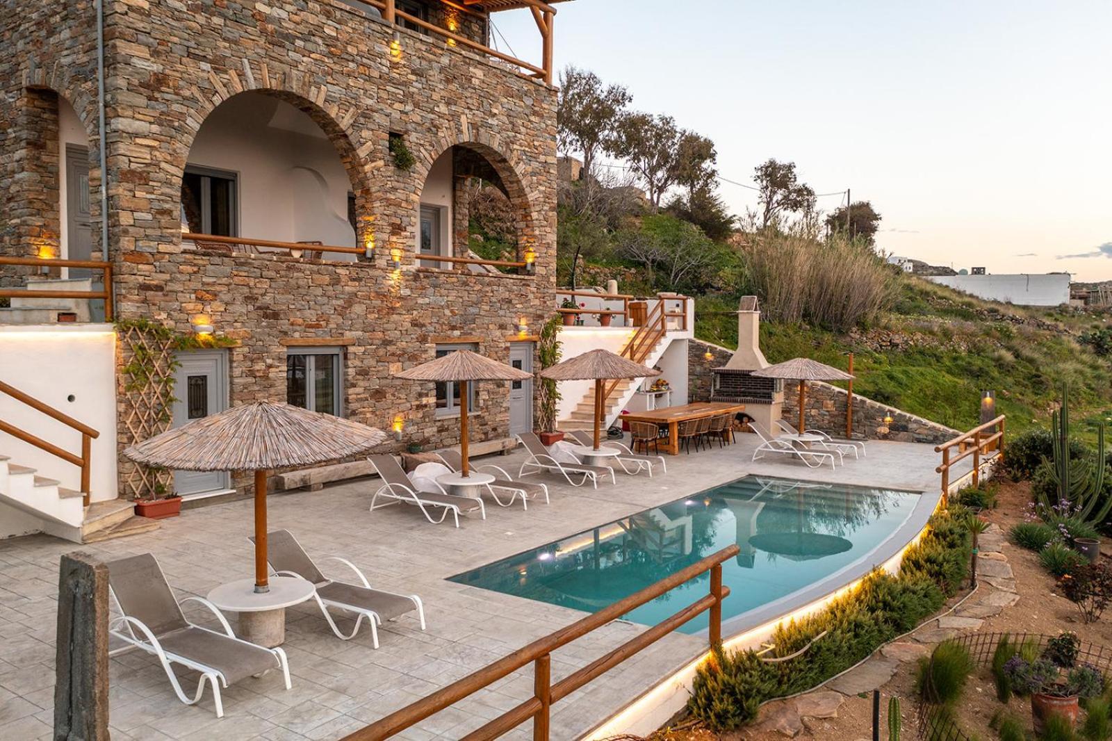 Villa Papa Glinado Naxos Екстериор снимка