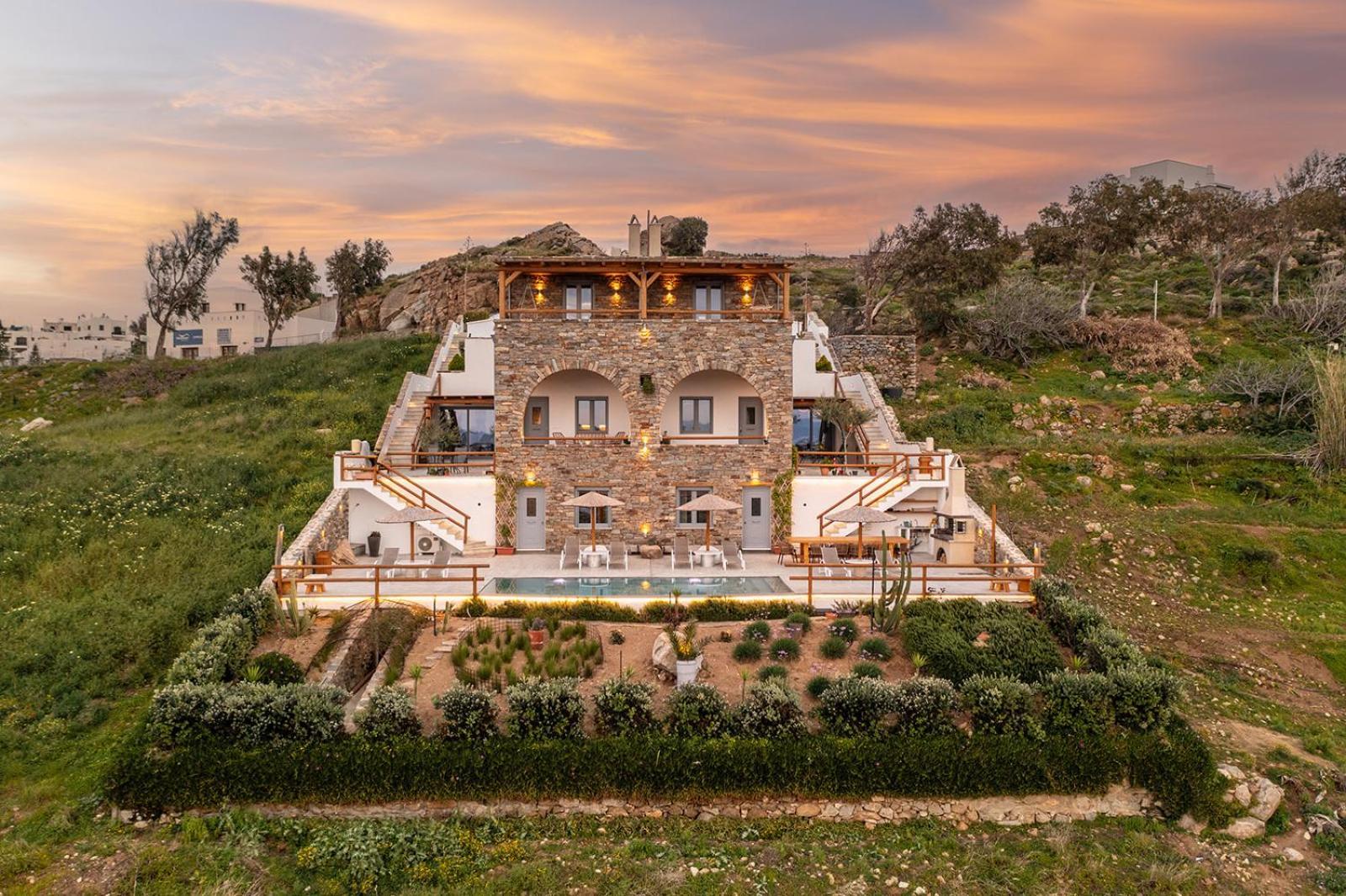 Villa Papa Glinado Naxos Екстериор снимка